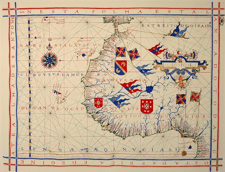 A pre-Mercator nautical chart of 1571